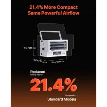 VEVOR Electric Garage Heater 5000-Watt Ceiling Mount With Remote Control