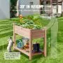 VEVOR Wooden Raised Garden Bed Planter Box 33.9x18.1x30" Flower Vegetable Herb