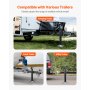 VEVOR Trailer Jack Weld-on Pipe Mount Swivel Trailer Jack 5000 lbs 15" Travel