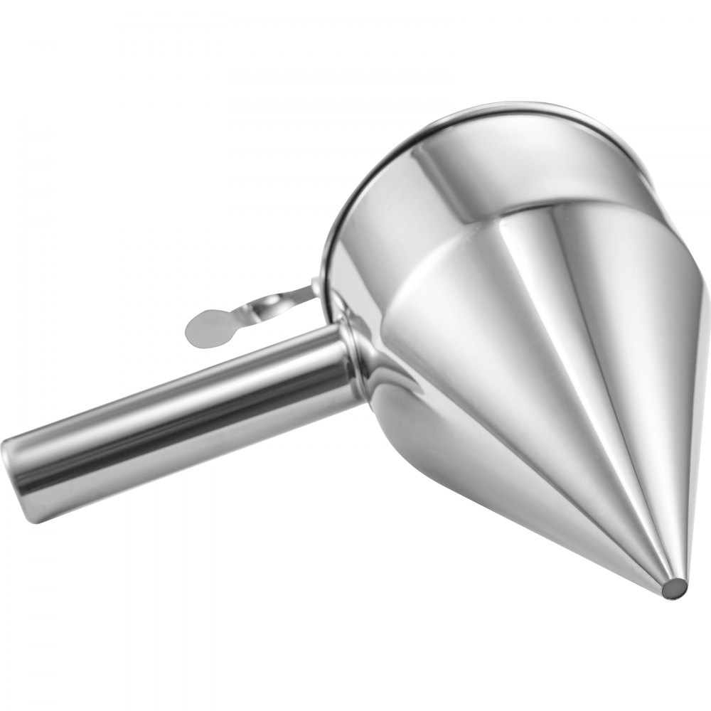 Dispensador de embudo de masa VEVOR Dispensador de masa de gofres de acero inoxidable Dispensador de panqueques de acero para masa con asa y estante Dispensador de masa de panqueques Ideal para cupcakes, Takoyaki o cualquier producto horneado