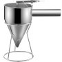 Dispensador de embudo de masa VEVOR Dispensador de masa de gofres de acero inoxidable Dispensador de panqueques de acero para masa con asa y estante Dispensador de masa de panqueques Ideal para cupcakes, Takoyaki o cualquier producto horneado