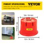 VEVOR Trailer Jack Block Trailer Stabilizer 2PC HDPE RV Block with EPV Cushion
