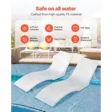 In-Pool Lounge Chairs 2 Pcs Chaise Lounger Inside Pool Sun Shelf Lounger