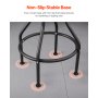 VEVOR Shop Stool Adjustable Height Garage Work Seat 300 lbs Load with Backrest