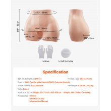 Silicone Butts Hip Enhancer Shapewear Panty for Crossdresser Drag Queen Cosplay