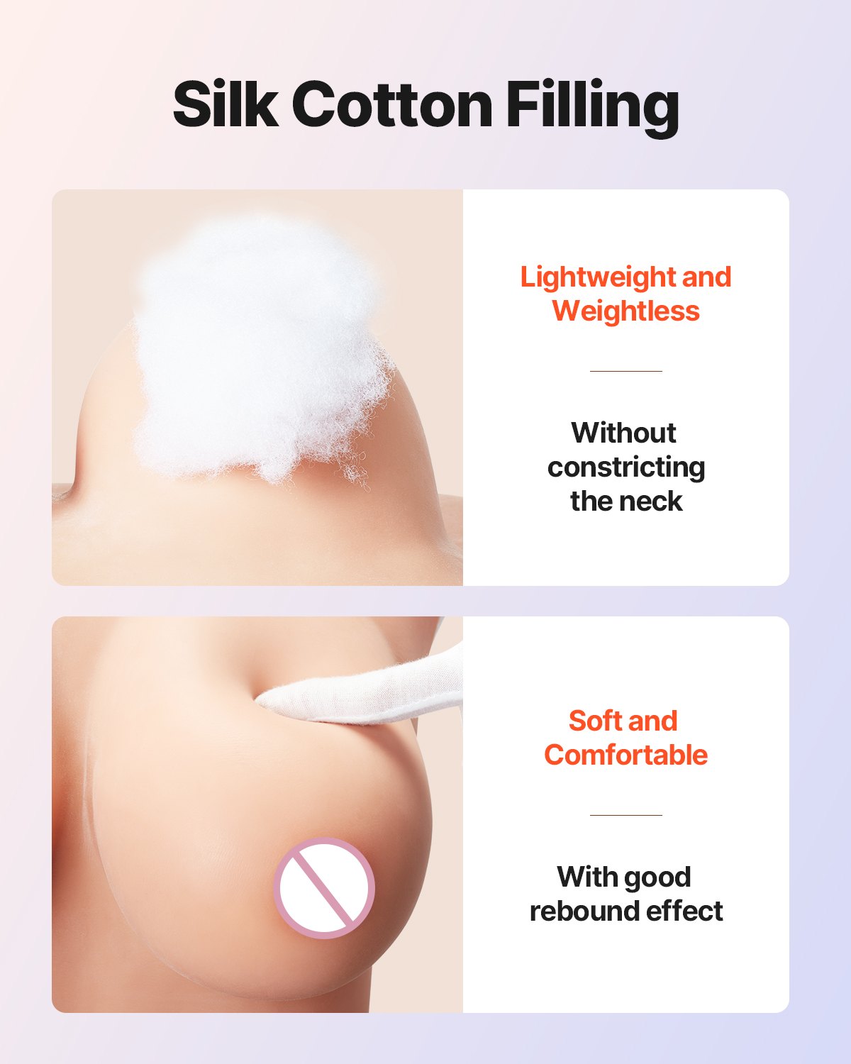 VEVOR Silicone Bodysuit, D-Cup Silicone Breastplate for Crossdressers, Realistic Silk Cotton-Filled Fake Boobs Breast Forms for Transgender Cosplay Drag Queen, Nude