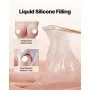 VEVOR Silicone Breastplate, C-Cup High Neckline Fake Breasts for Crossdressers, Realistic Silicone-Filled Fake Boobs Breast Forms for Transgender Cosplay Drag Queen, Ivory