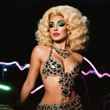 Silicone Breastplate H-Cup High Neckline Fake Breasts for Cosplay Drag Queen
