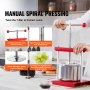 VEVOR Fruit Wine Press Manual Press for Wine Making 0.8 Gal/3L Stainless Steel