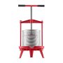 VEVOR 3.69 Gal/14L Fruit Wine Press, Stainless Steel Basket with Cross-beam and Triangular Structure, Manual Juice Maker, Cider Apple Grape Tincture Making Press with T-Handle for Kitchen Home