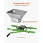 VEVOR 1.8 Gal/7L Fruit and Apple Crusher, Large Manual Grinder, Stainless Steel Fruit Scratter Pulper for Wine Cider Apple Grape Pressing, with Roller Handle for Kitchen Home, Green