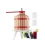 VEVOR 3.2 Gal/12L Fruit Wine Press, Solid Wood Basket with 8 Blocks, Heavy Duty Manual Juice Maker, Cider Apple Grape Tincture Honey Olive Oil Making Press with Handle for Kitchen, Home