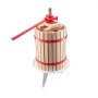 VEVOR 4.75 Gal/18L Fruit Wine Press, Solid Wood Basket with 8 Blocks, Heavy Duty Manual Juice Maker, Cider Apple Grape Tincture Honey Olive Oil Making Press with Handle for Kitchen, Home