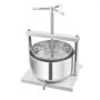 VEVOR 3.17 Gal/12L Fruit Wine Press, 2 Stainless Steel Barrels, Manual Juice Maker, Cider Apple Grape Tincture Honey Olive Oil Making Press with Triangular Handle for Outdoor Kitchen Home