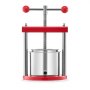 VEVOR 0.44 Gal/1.65L Fruit Wine Press, 2 Stainless Steel Barrels, Manual Juice Maker, Cider Apple Grape Tincture Honey Olive Oil Making Press with T-Handle for Outdoor Kitchen Home