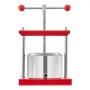VEVOR 0.8 Gal/3L Fruit Wine Press, 2 Stainless Steel Barrels, Manual Juice Maker, Cider Apple Grape Tincture Honey Olive Oil Making Press with T-Handle for Outdoor Kitchen Home