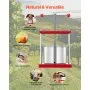 VEVOR 1.6 Gal/6L Fruit Wine Press, 2 Stainless Steel Barrels, Manual Juice Maker, Cider Apple Grape Tincture Honey Olive Oil Making Press with T-Handle for Outdoor Kitchen Home
