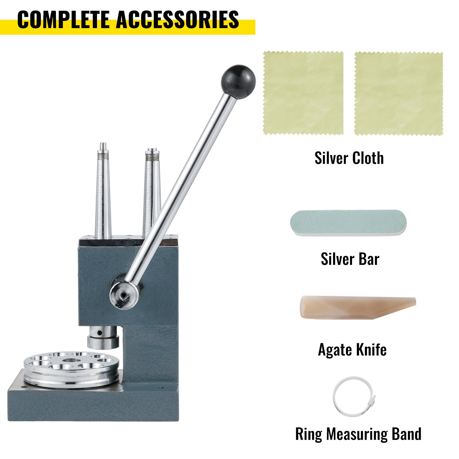 VEVOR Jewelry Ring Stretcher Reducer Enlarger Machine Adjustment Sizer Tool 4-14