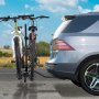 VEVOR Hitch Mount Bike Rack, 2-Bike Platform Style, 80 LBS Max Capacity Bike Rack Hitch for 1.25-/2-inch Receiver, Titling and Folding Bike Carrier with Tires up to 2.4" Wide, for Car, SUV, Truck, RV