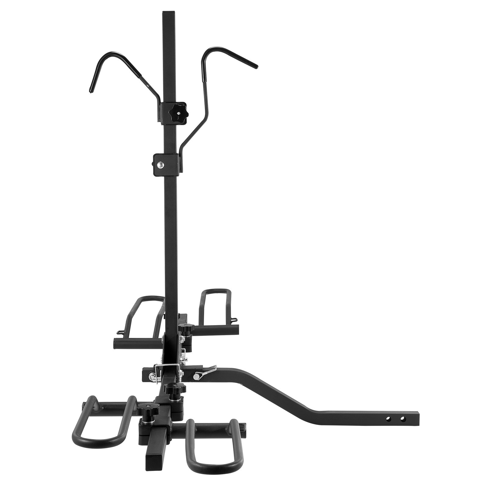 VEVOR Hitch Mount Bike Rack, 2-Bike Platform Style, 36.3 kg Max Capacity Bike Rack Hitch for 1.25-/2-inch Receiver, Titling and Folding Bike Carrier with Tires up to 2.4" Wide, for Car, SUV, Truck, RV