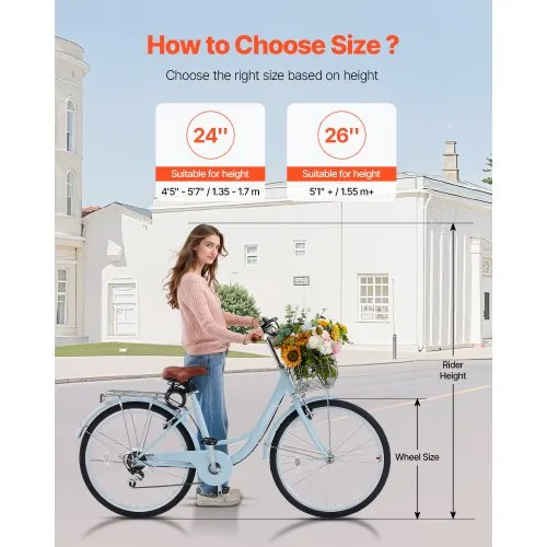 Wheel Size Chart 26 Inch Cruiser Bike For What Height Cruiser Bike