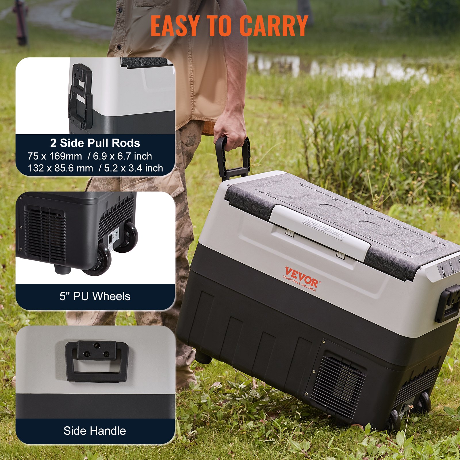 Car Refrigerator, 12 Volt Car Refrigerator Fridge, 37 QT/35 L Dual Zone Portable Freezer, -4℉-50℉ Adjustable Range, 12/24V DC and 100-240V AC Compressor Cooler for Outdoor, Camping, Travel, RV Car Refrigerator, 12 Volt Car Refrigerator Fridge, 37 QT/35 L Dual Zone Portable Freezer, -4℉-50℉ Adjustable Range, 12/24V DC and 100-240V AC Compressor Cooler for Outdoor, Camping, Travel, RV