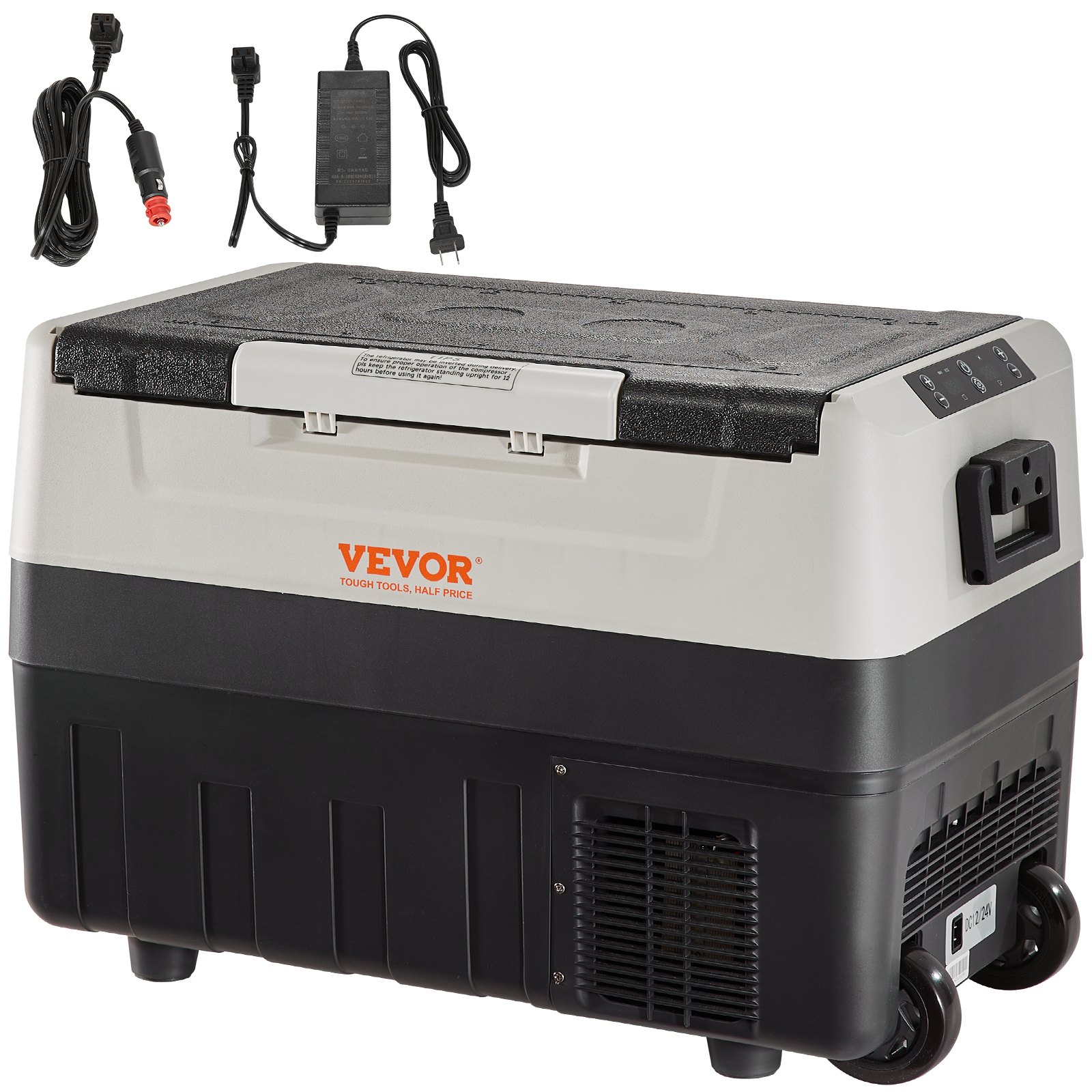 Car Refrigerator, 12 Volt Car Refrigerator Fridge, 58 QT/55 L Dual Zone Portable Freezer, -4℉-50℉ Adjustable Range, 12/24V DC and 100-240V AC Compressor Cooler for Outdoor, Camping, Travel, RV Car Refrigerator, 12 Volt Car Refrigerator Fridge, 58 QT/55 L Dual Zone Portable Freezer, -4℉-50℉ Adjustable Range, 12/24V DC and 100-240V AC Compressor Cooler for Outdoor, Camping, Travel, RV