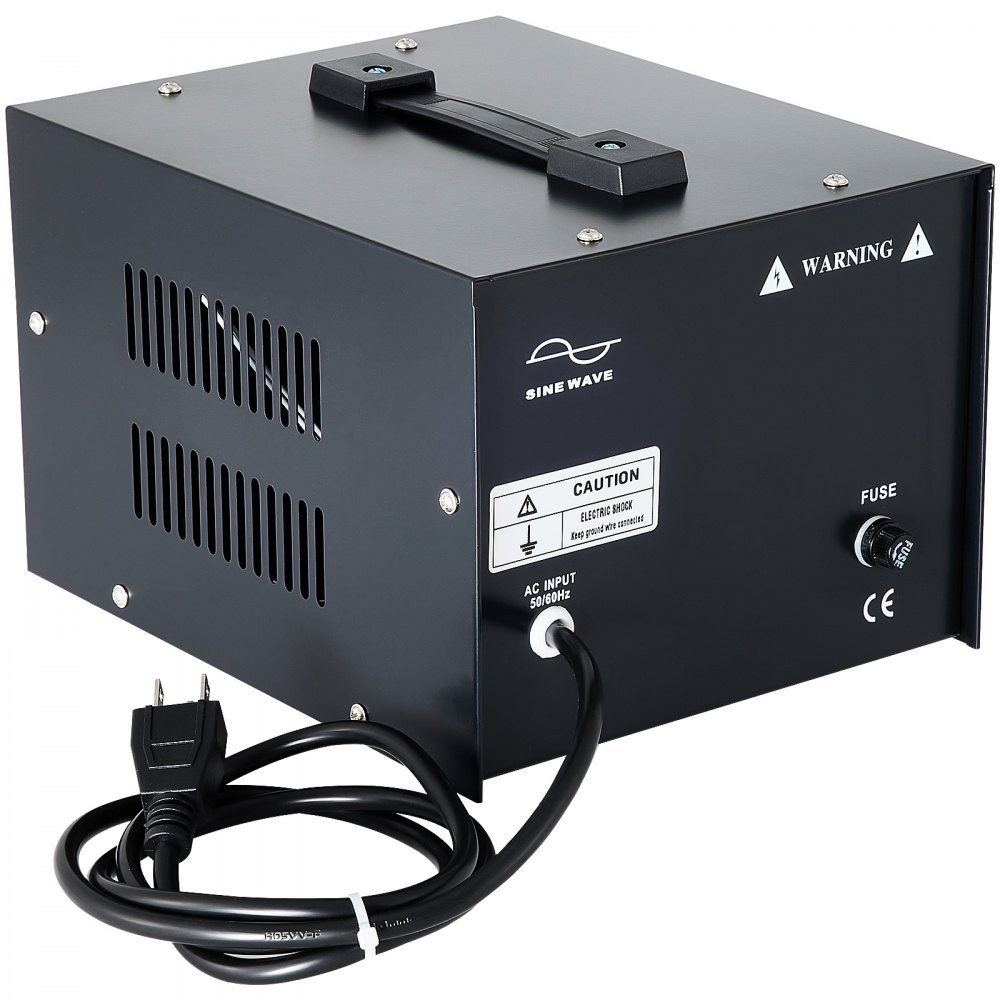 VEVOR Isolation Transformer, 500Watts Surge, 4 Outlets AC 110V to 120V Isolating, Circuit Machine with Pass-Through Grounding and Used for Laboratory and Line Maintenance CE