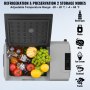 VEVOR Portable Car Refrigerator Freezer Compressor 30 L Single Zone for Car Home