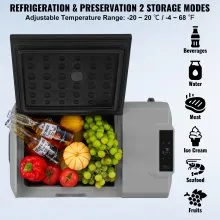 VEVOR Compresor Congelador Refrigerador Portátil para Auto 40 L Zona Única para Auto Hogar
