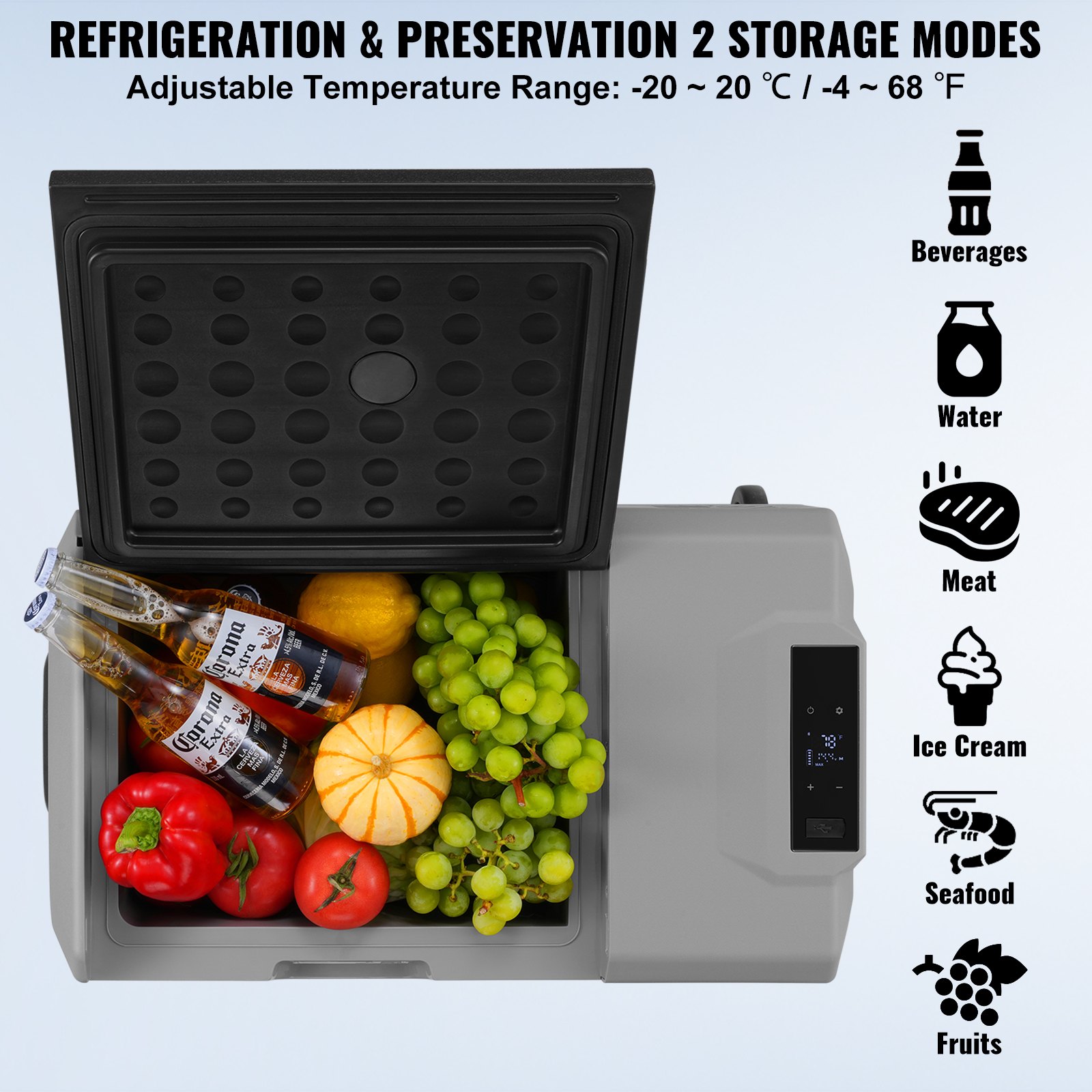Portable Car Refrigerator Freezer Compressor 40 L Single Zone for Car Home Portable Car Refrigerator Freezer Compressor 40 L Single Zone for Car Home
