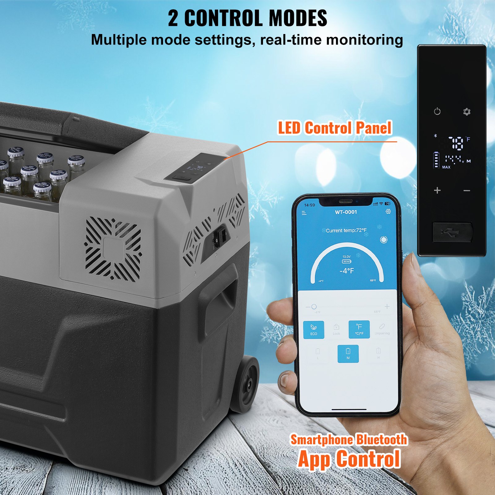 Portable Car Refrigerator Freezer Compressor 40 L Single Zone for Car Home Portable Car Refrigerator Freezer Compressor 40 L Single Zone for Car Home