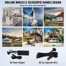 VEVOR Portable Car Refrigerator Freezer Compressor 50 L Single Zone for Car Home