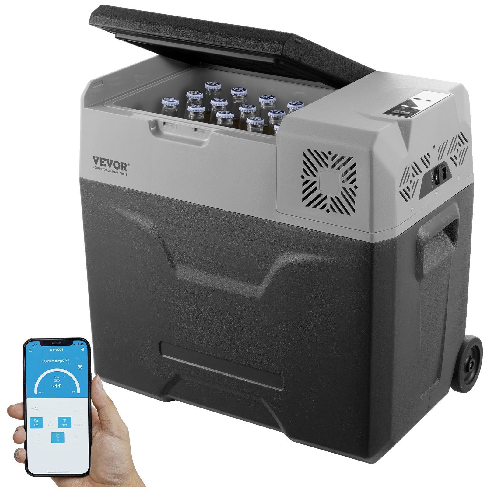 Portable Car Refrigerator Freezer Compressor 50 L Single Zone for Car Home Portable Car Refrigerator Freezer Compressor 50 L Single Zone for Car Home
