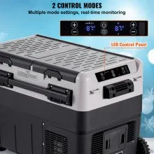 VEVOR Portable Car Refrigerator Freezer Compressor 50 L Dual Zone for Home Car