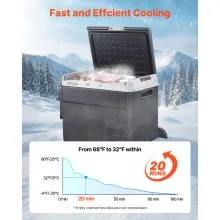 12 Volt Car Refrigerator Portable Freezer 63.4QT Electric Cooler for Camping