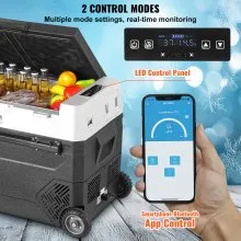 VEVOR Compresor Congelador Refrigerador Portátil para Auto 60 L Zona Única para Auto Hogar