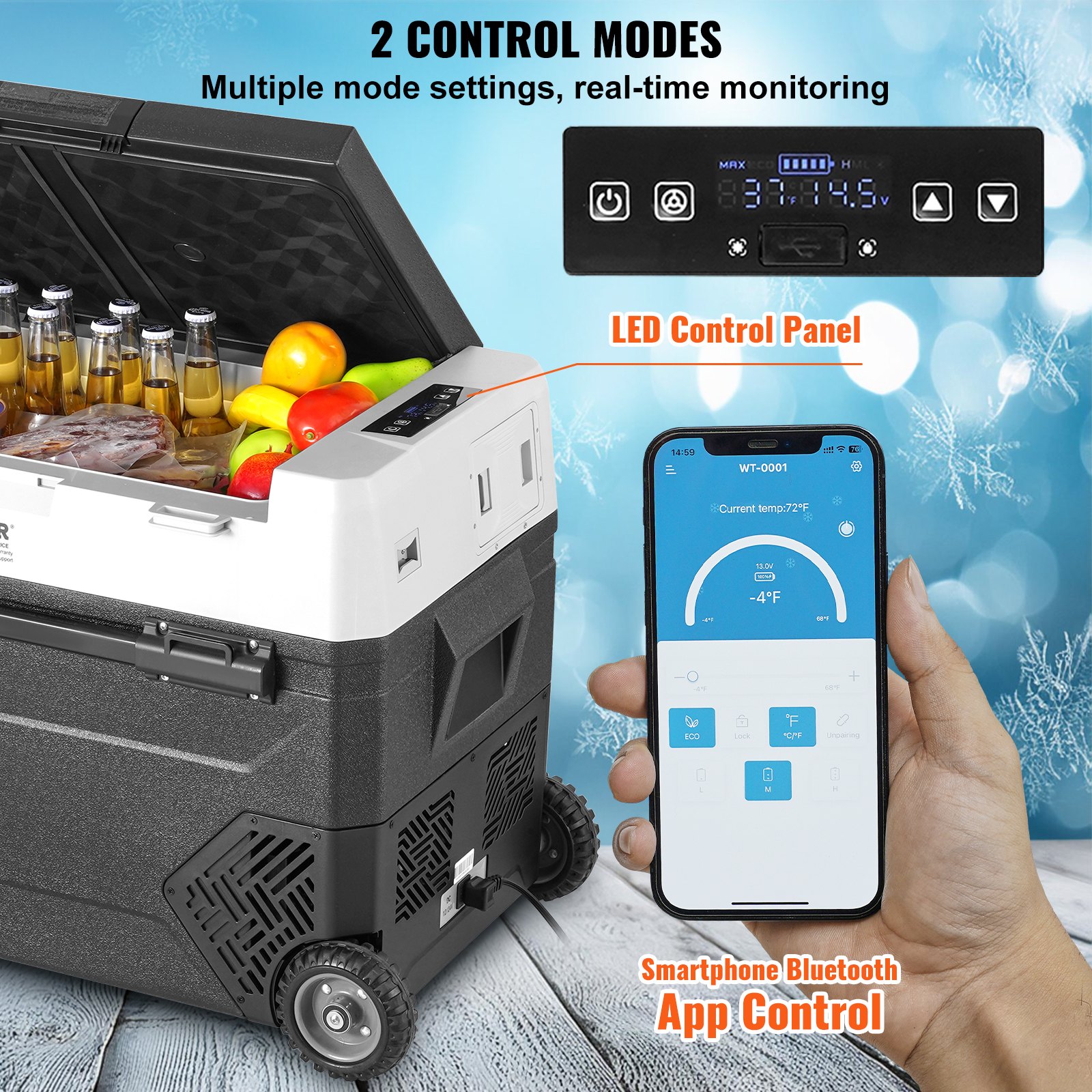 Portable Car Refrigerator Freezer Compressor 60 L Single Zone for Car Home Portable Car Refrigerator Freezer Compressor 60 L Single Zone for Car Home