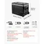 VEVOR 12 Volt Refrigerator, 82.4 QT/ 78L Car Fridge, Portable Electric Freezer Compressor with Handle, APP Control and Wheel, 12V/24V DC 100-240V AC,-20℃ to 20℃, for Truck Van RV SUV Travel Camping