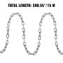 Chain Sling Zinc Plated G30 2/5" 50' Proof Coil Chain