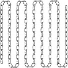 VEVOR Grade 30 Chain 1/4 Inch by 100Ft Length Grade 30 Proof Coil Chain Zinc Plated Grade 30 Chain for Towing Logging Agriculture and Guard Rails