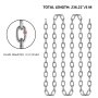 VEVOR Grade 30 Chain 0.31 Inch by 20Ft Length Grade 30 Proof Coil Chain Zinc Plated Grade 30 Chain for Towing Logging Agriculture and Guard Rails