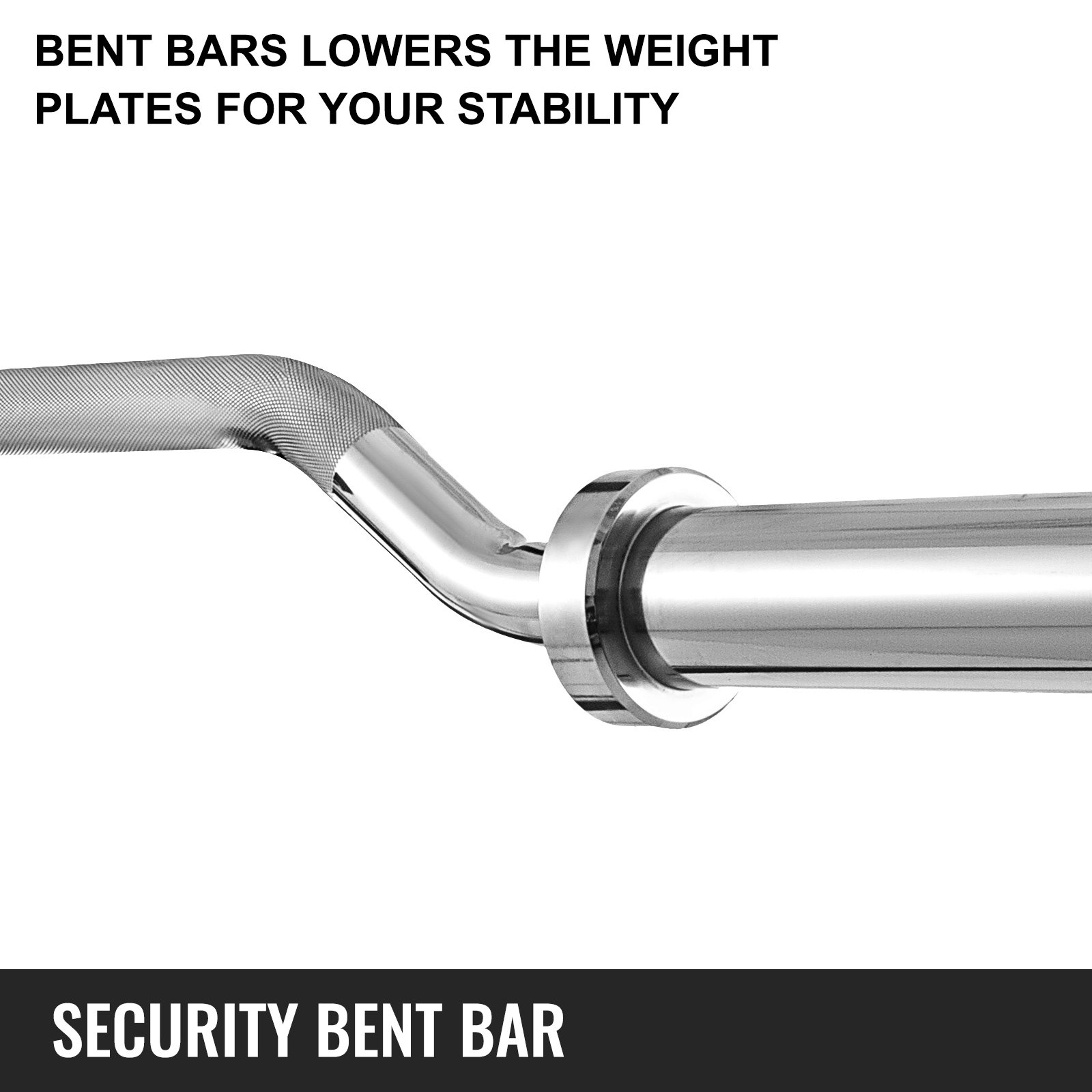 Safety Squat Bar Fits 2" Plates 700LBS 2.2M Training Bar Steel
