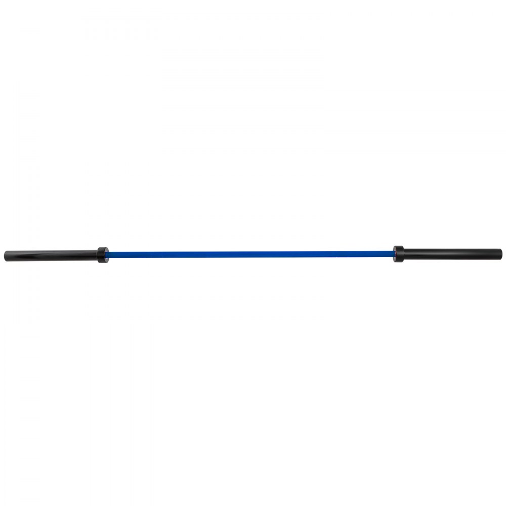 Vevor 2m  Barbell Blue 15KG  Weight Lifting Bar Workout Fitness Exercise Bench Press Bar for Weight Lifting  Bar Weight Bar Bench Lifting Squat with Buckles and Clamps