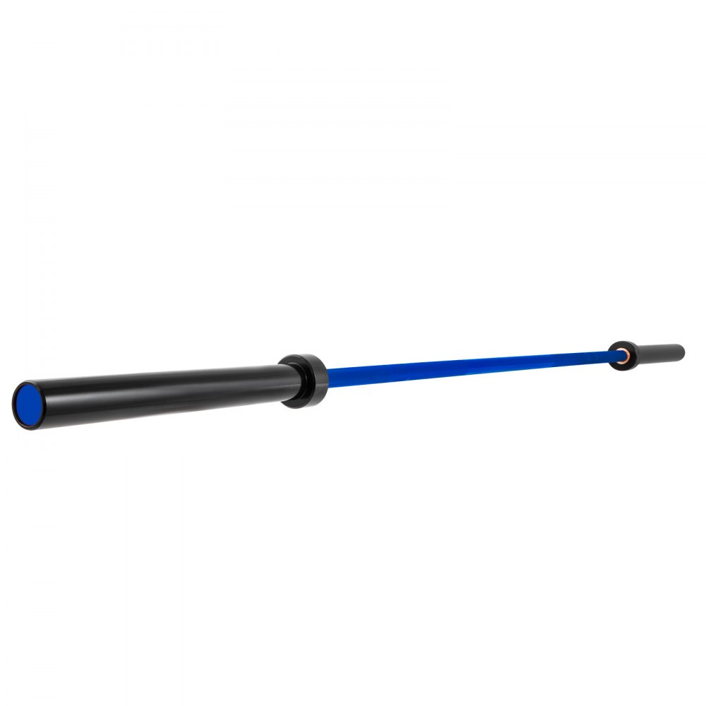 Vevor 2m  Barbell Blue 15KG  Weight Lifting Bar Workout Fitness Exercise Bench Press Bar for Weight Lifting  Bar Weight Bar Bench Lifting Squat with Buckles and Clamps