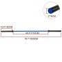 Vevor 2m  Barbell Blue 15KG  Weight Lifting Bar Workout Fitness Exercise Bench Press Bar for Weight Lifting  Bar Weight Bar Bench Lifting Squat with Buckles and Clamps