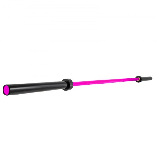 Olympic Barbell Weight Bar Bench Press Lifting Squat Pink 15kg 1200lbs 2m