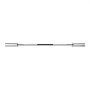 VEVOR 4FT Barbell Bar, Fits 2-Inch Weight Plates, Chrome Plated Barbell Bar with Knurled Grip for Strength Training, Weightlifting, Squat, Deadlift, Bench Press, Curl, Overhead Press, 500lbs Capacity