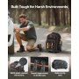 VEVOR Rolling Tool Backpack 45 Pockets Heavy Duty Roller Tool Bag on Wheels