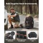 VEVOR Rolling Tool Backpack 72 Pockets Heavy Duty Roller Tool Bag on Wheels